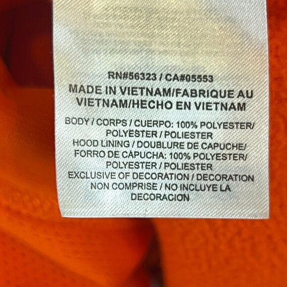 Nike Mens XL Therma-Fit Orange Pullover Hoodie Pockets Draw String Fleece Lined - Picture 6 of 11